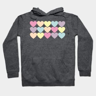 Pastel macron colourful heart pattern - Chillax Hoodie